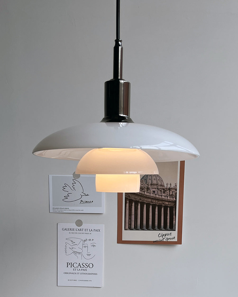 Hanglamp Glas Rond Scandinavisch Wit LED Woonkamer Eetkamer Slaapkamer Modern