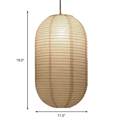 Japanse Rijstpapieren Hanglamp Wit Cilinder E26/E27 Woonkamer Slaapkamer Scandinavisch