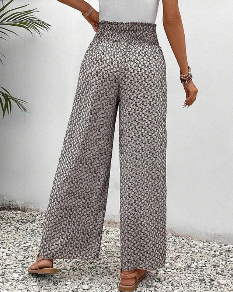 Pantaloni Palazzo Vrouwelijk Chic Zomerbroek