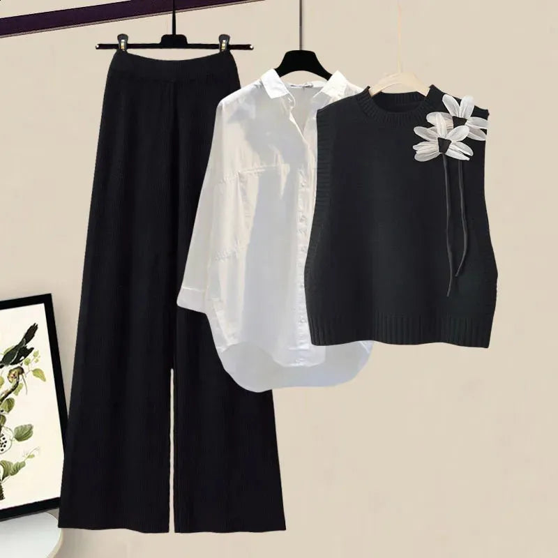 Gebreide 3-Delig Set voor Herfst en Winter - StudioMarella