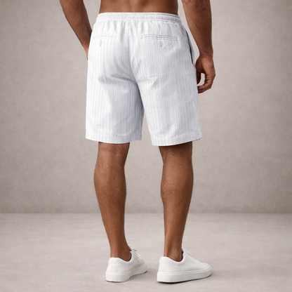 Korte Herenbroek Linnen Ademend Zomerbroek Casual Fit