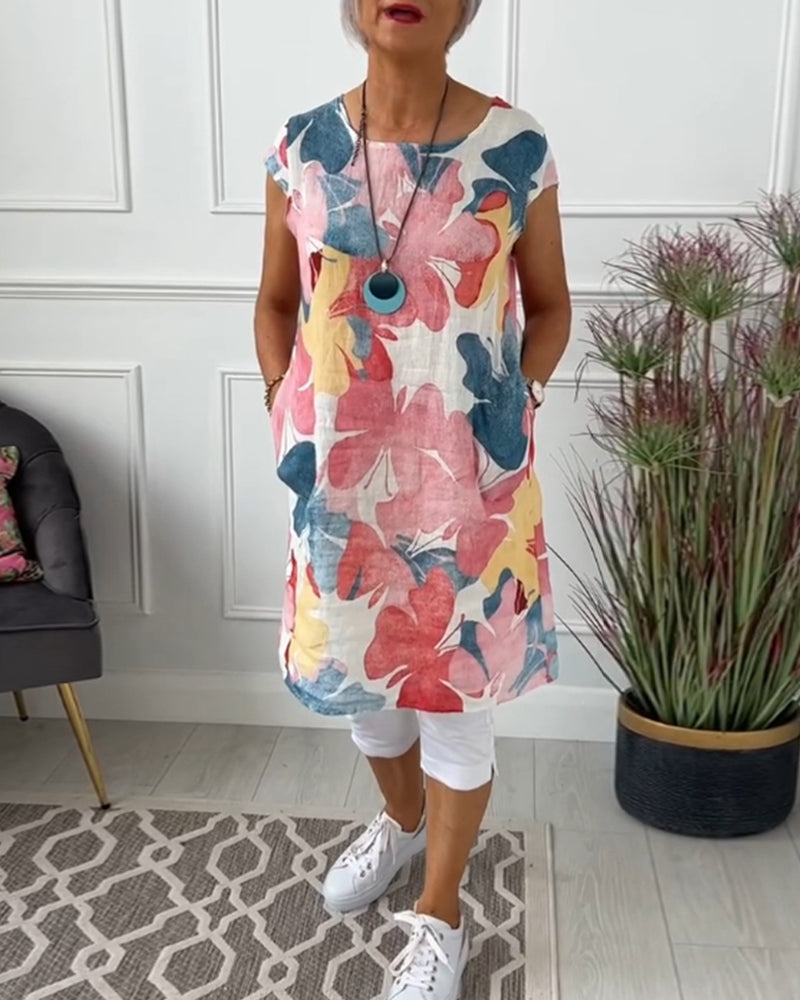 Bloemen Jurk Lange Mouw Elisa