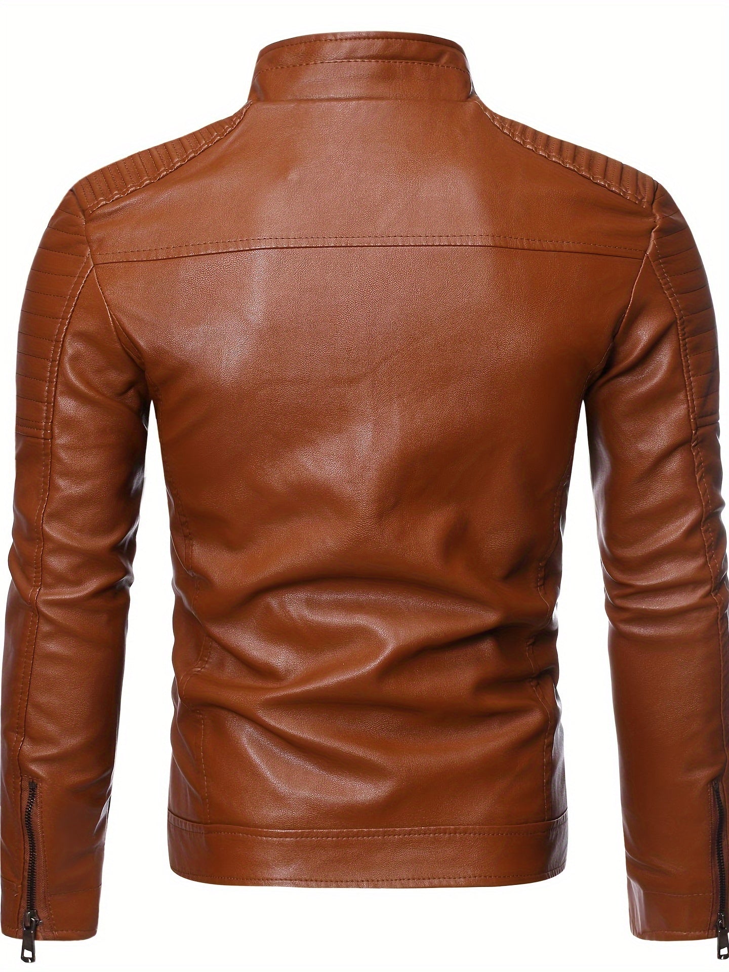 Leren Jas Elegante Italiaanse Stijl