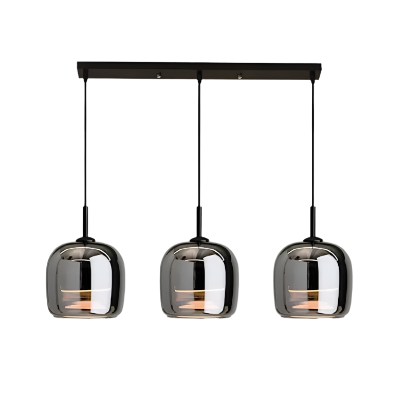 Hanglamp Zwart Glas Scandinavisch Nordic LED E27 16cm Pendellamp Keuken Woonkamer Luxe