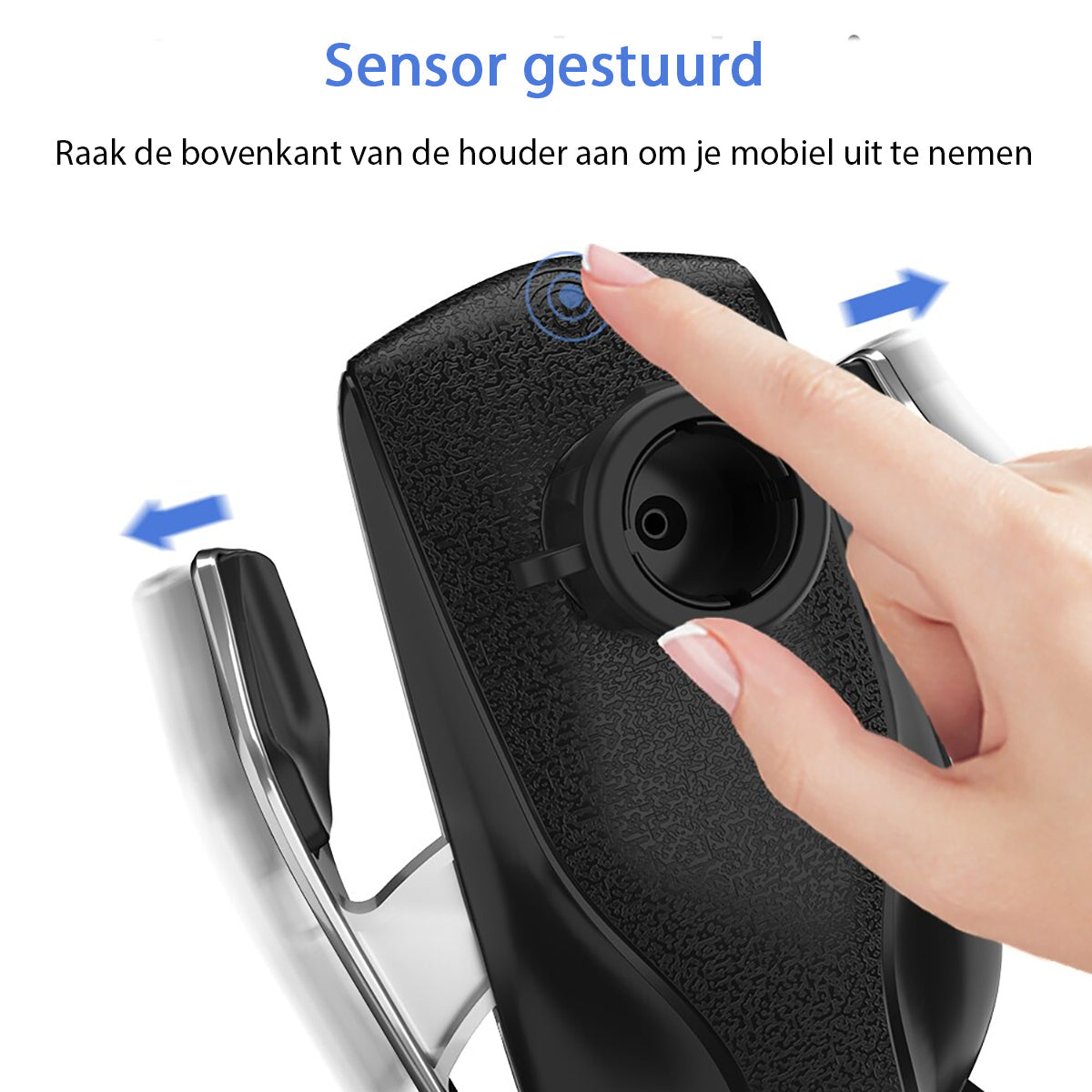 Telefoonhouder Auto Draadloze Oplader Automatisch Infrarood Ventilatierooster Qi 10W