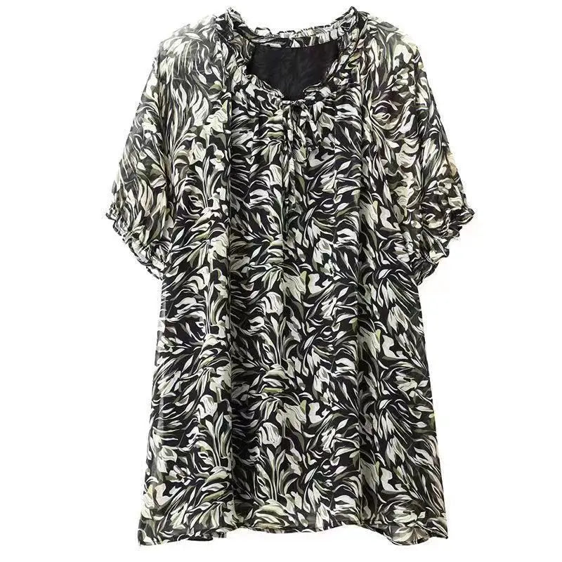 Lente Blouse Grote Maat Chiffon Vrouwen Zomer