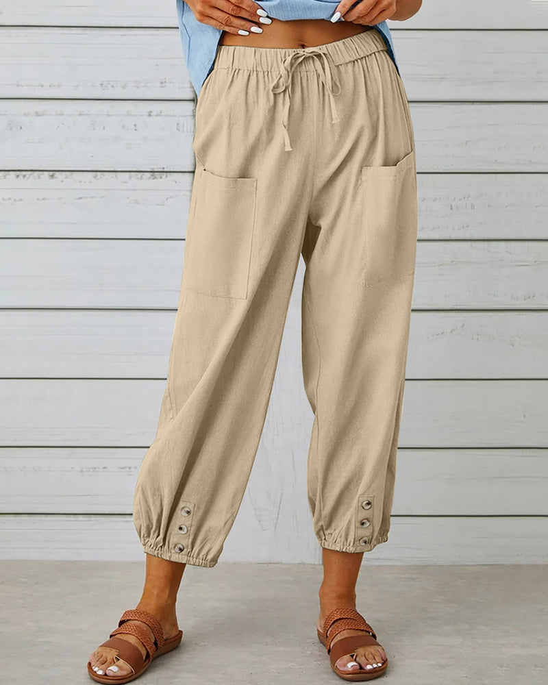Vrouwelijke Wijdse Comfortabele Broek