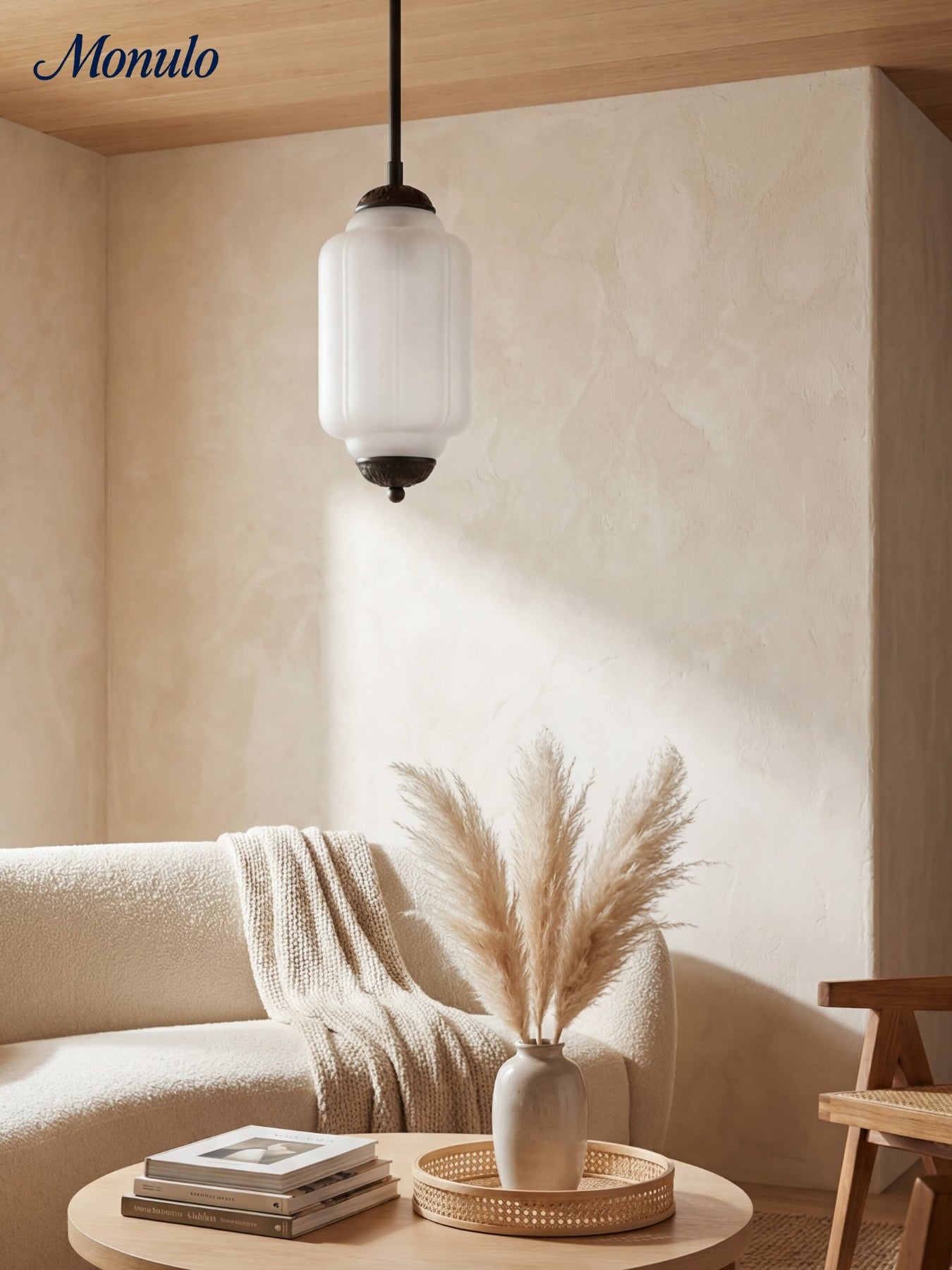 Vintage Glazen Hanglamp met Nostalgische Uitstraling – Verfijnde Verlichting voor Eetkamer en Keuken