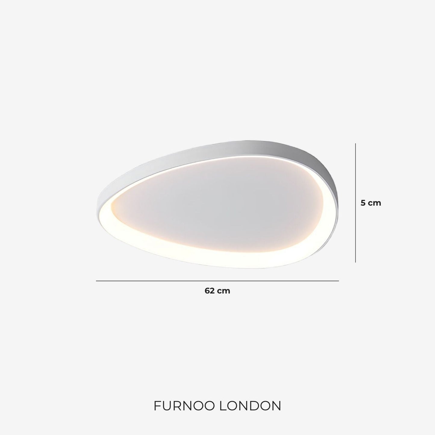 Pinnacle LED Plafondlamp – Minimalistische Moderne Plafondverlichting met Subtiele Verfijning