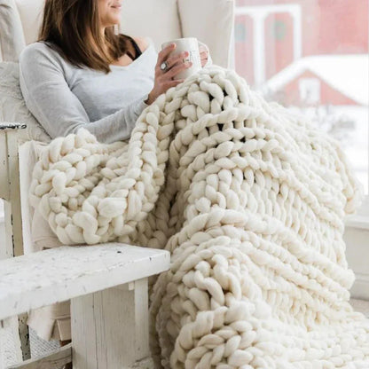 Extreem Dik Handbreigaren XL 1000g Chunky Wolgaren voor Warme Plaids, Dekens en Kussens