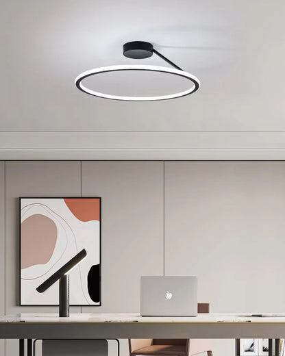 Moderne Plafondlamp Ring Minimalistisch Design Zwart Wit Goud S M L Dimbaar LED Sfeerverlichting Woonkamer Slaapkamer Eetkamer Scandinavische Stijl