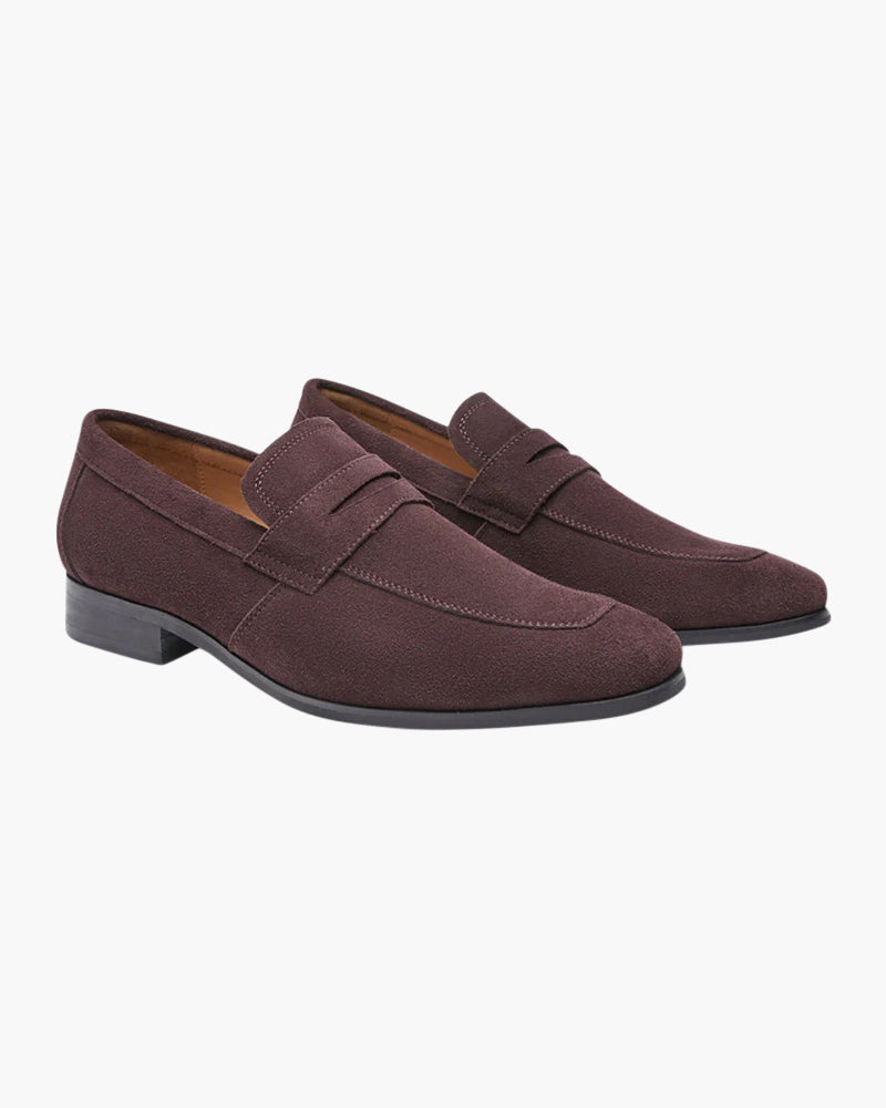 Bruine Suède Loafer Schoenen voor Mannen Casual