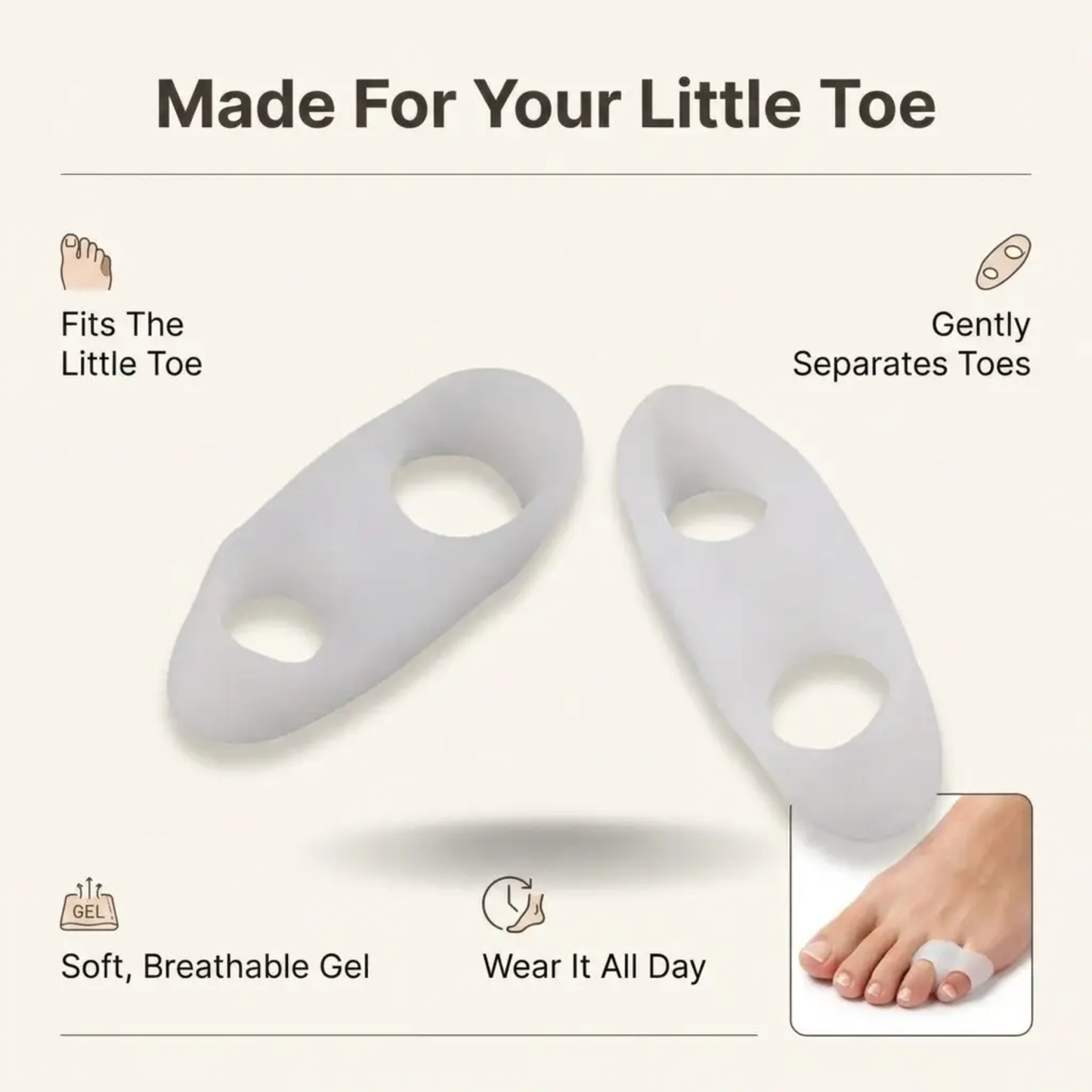 Orthopedische Teenspreiders – Correctie voor Bunions, Hamertenen en Teenuitlijning