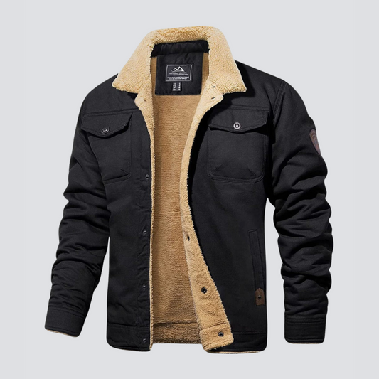 Heren Winterjas Waterdicht Gevoerd Warme Sherpa Jas - StudioMarella