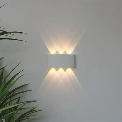LED Wandlamp IP65 Binnen Buiten Gevellamp Patio Gang Up Down Light Zwart Wit