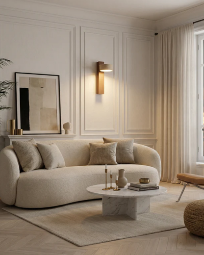 Travertijn Wandlamp Natuursteen Warm Licht voor Woonkamer Slaapkamer Gang Scandinavische Stijl Sfeerverlichting Premium Wandverlichting Tijdloos Design