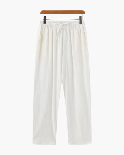 Heren Linnen Broek Elastisch Zomercomfort Lichtgewicht