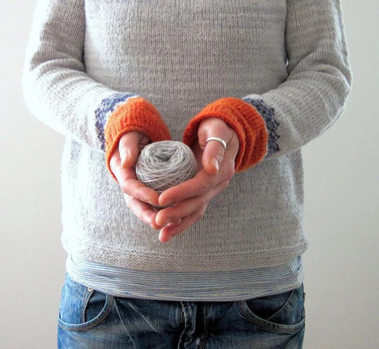 Zachte Grijze Trui Comfortabel Boho Chic