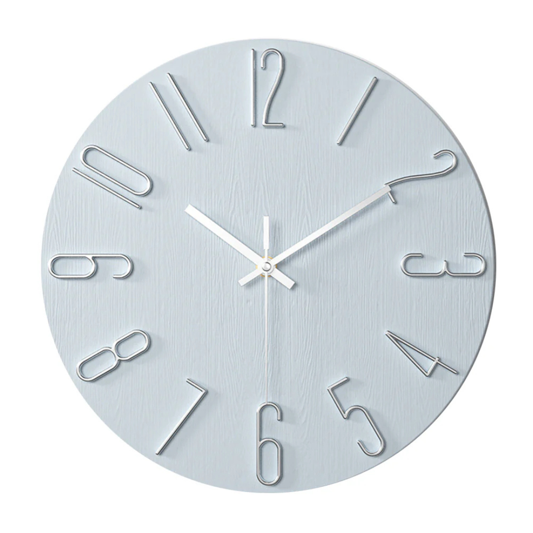Wandklok Modern Stil Quartz 30cm Kunststof Woonkamer Minimalistisch