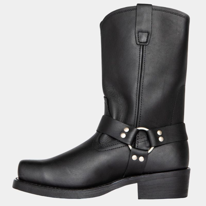 Bruine Leren Cowboy Laarzen Vintage Look