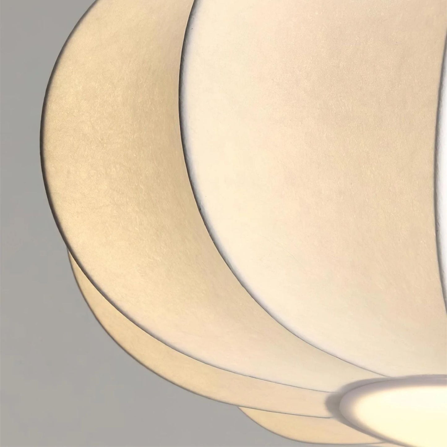 Hanglamp Stof Walnoothout Wit Eettafel Woonkamer Japandi Hanglamp Stoffen Lampionlamp Hal