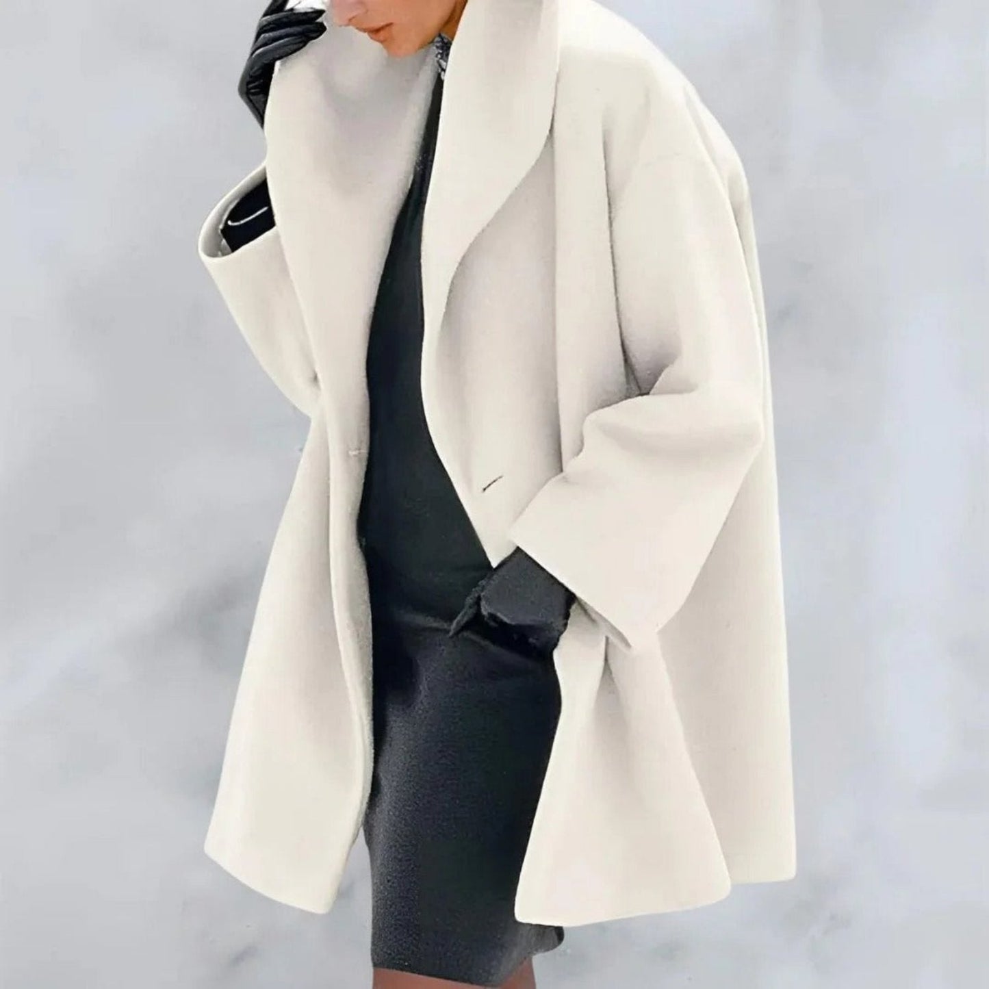Dames Winterjas met Capuchon - Warme Oversized Dikke Mantel