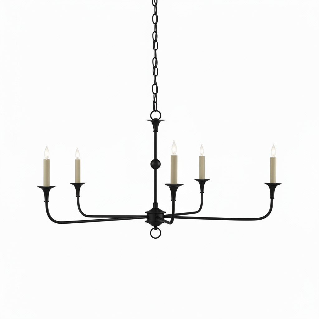 Kaarslamp Kroonluchter Messing Metaal Goud Zwart Wit Nikkel Woonkamer Eetkamer 5 6 Armen Hanglamp Vintage Kaarsenkroonluchter