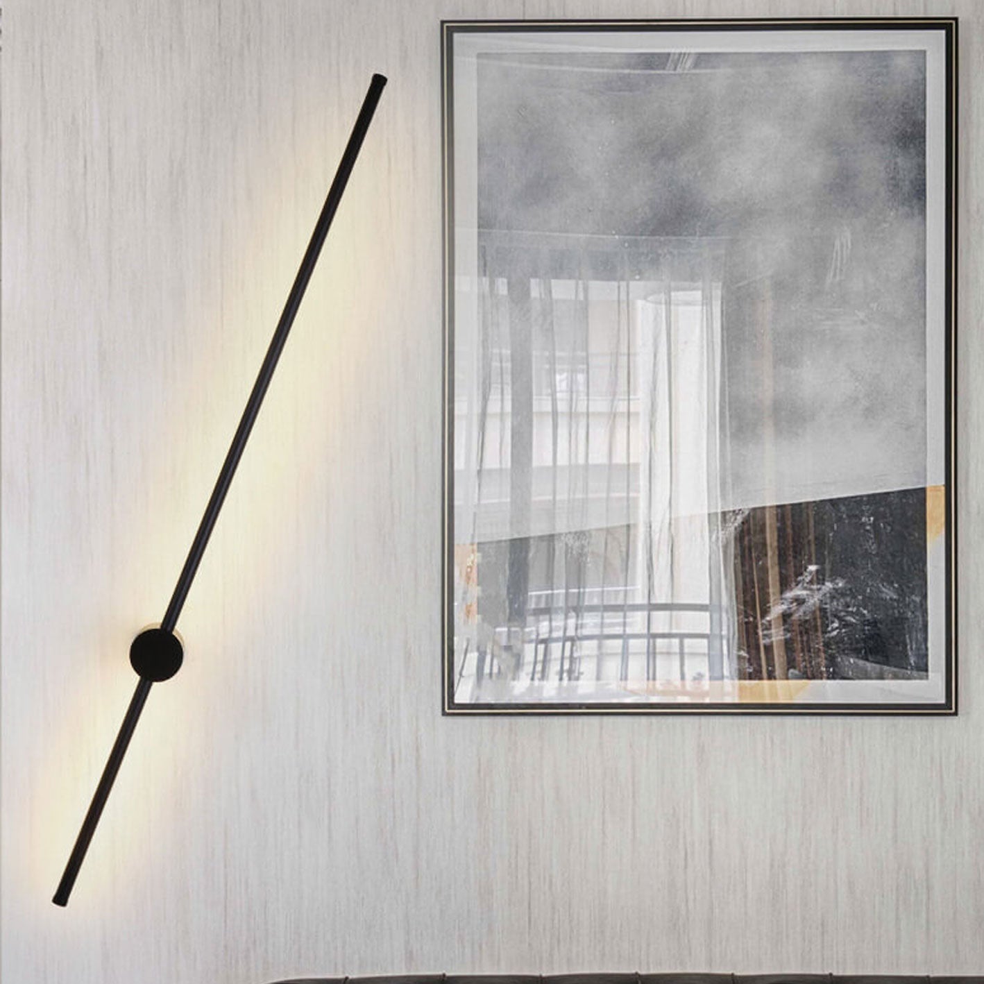 Wandlamp LED Staf Aluminium Zwart Goud 60cm 80cm Woonkamer Slaapkamer Studeerkamer Lijnlamp Minimalistisch Modern Sfeerlamp