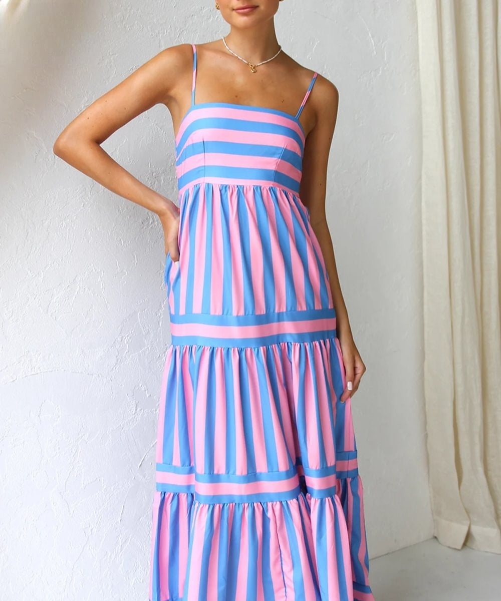 Maxi Jurk Strepen Zomerjurk