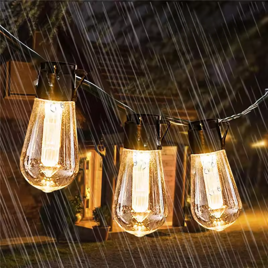 Solar LED Lichtsnoer 5-10m Outdoor Waterdicht Tuinverlichting Camping Decoratie