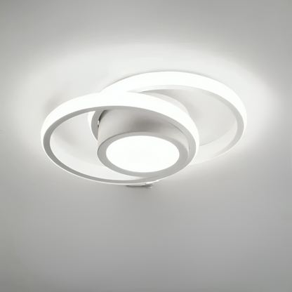 LED Plafondlamp met Dubbele Ringen Modern Design Hal Gang Kantoor Balkon Verlichting Creatief