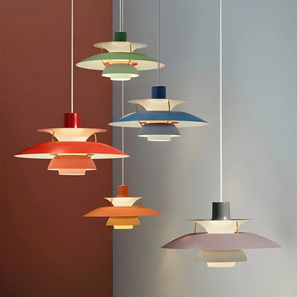 Hanglamp Metaal E27 Groen Eettafel Woonkamer Gelaagde Designlamp Scandinavische Hanglamp Sfeerverlichting Interieur