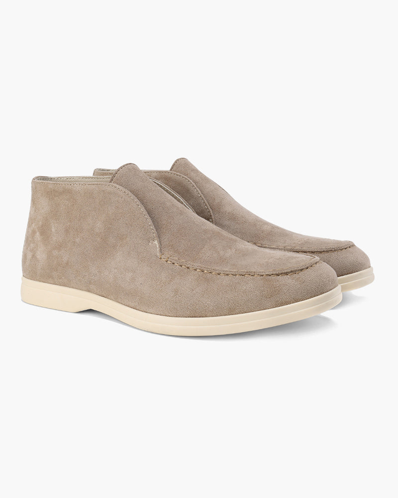 Heren Suède Slip On Loafers Middelhoge Schoenen