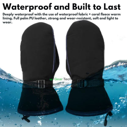 USB Verwarmde Handschoenen Dubbelzijdig Waterafstotend Touchscreen Winterwarmte Skiwanten Outdoor Vingertoppen