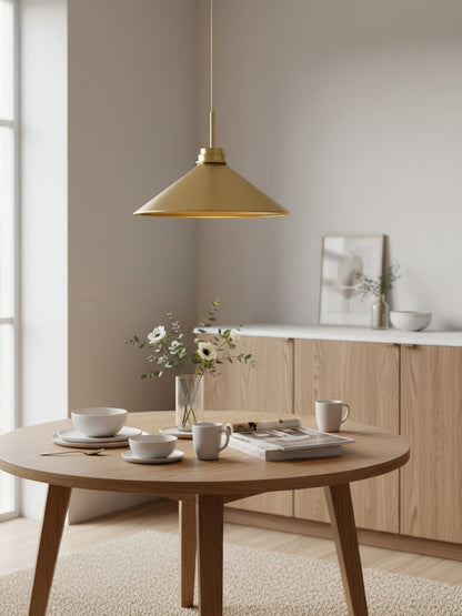 Kegelvormige Hanglamp in Landelijke Stijl - Dimbaar - Voor Keuken en Hal - Scandinavisch Geïnspireerd - Modern Farmhouse Verlichting