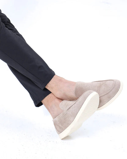 Heren Loafers Suède Instapschoenen Comfortabele Zool