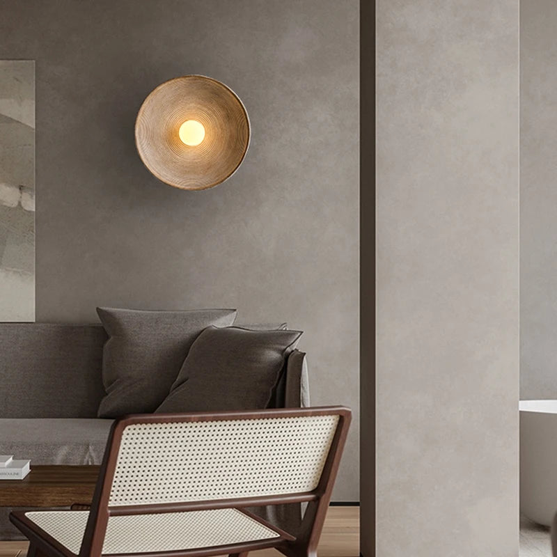 Wandlamp Rond Maan Design LED G4 Japandi Scandinavisch Ø20 Ø50