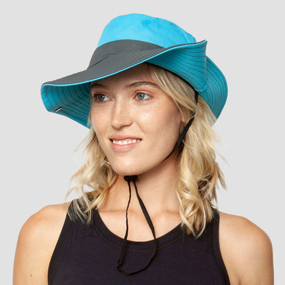 Opvouwbare UV-Beschermende Zonnehoed Verstelbaar Ademend Polyester Dames Zomerhoed Paardenstaartopening Reizen Strand Outdoor