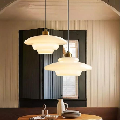 Plafondlamp Art Deco Messing Glas D30 D28 D32 Goud Vintage Design