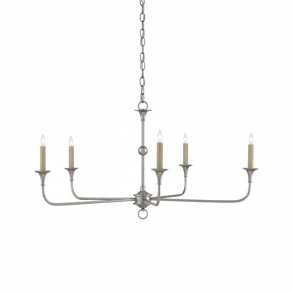 Kaarslamp Kroonluchter Messing Metaal Goud Zwart Wit Nikkel Woonkamer Eetkamer 5 6 Armen Hanglamp Vintage Kaarsenkroonluchter