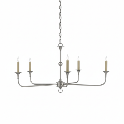 Kaarslamp Kroonluchter Messing Metaal Goud Zwart Wit Nikkel Woonkamer Eetkamer 5 6 Armen Hanglamp Vintage Kaarsenkroonluchter