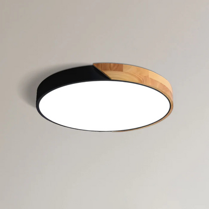 Minimalistische Plafondlamp van Hout & Acryl – Scandinavisch Design voor Woonkamer en Slaapkamer – Energiezuinig LED-Licht – Eenvoudige Montage