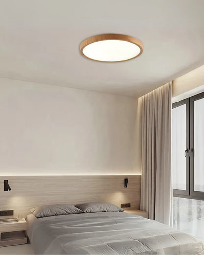 Ultraslanke Plafondlamp Hout 30cm 40cm Moderne Woonkamer Slaapkamer Verlichting