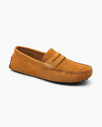 Leer Mokassin Heren Schoen Comfortabel Suède Slip On