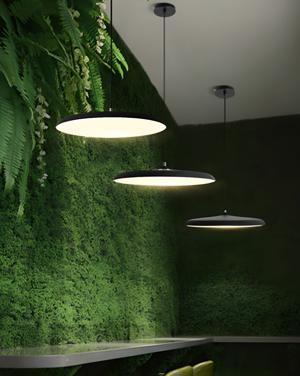 Ronde Hanglamp met Zachte Lichtverspreiding Zwart Grijs Groen Roze Wit Oranje ø25cm ø40cm Modern Scandinavisch Design voor Eetkamer Woonkamer Werkplek