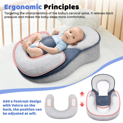 Verhoogde Babyligstoel met Anti-Reflux voor Pasgeborenen 15° Incline