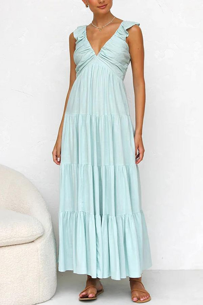 Maxi Jurk Garbo Stijl