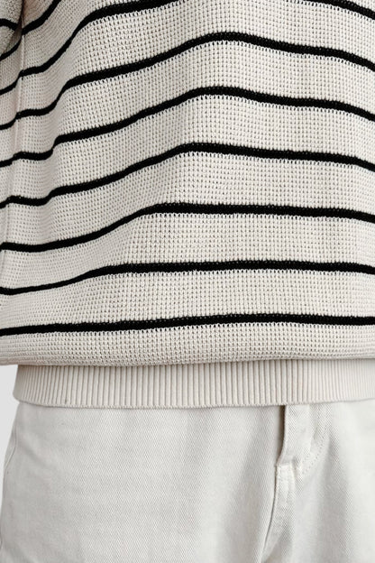 Heren Poloshirt Korte Mouwen Gestreept Casual Stijl