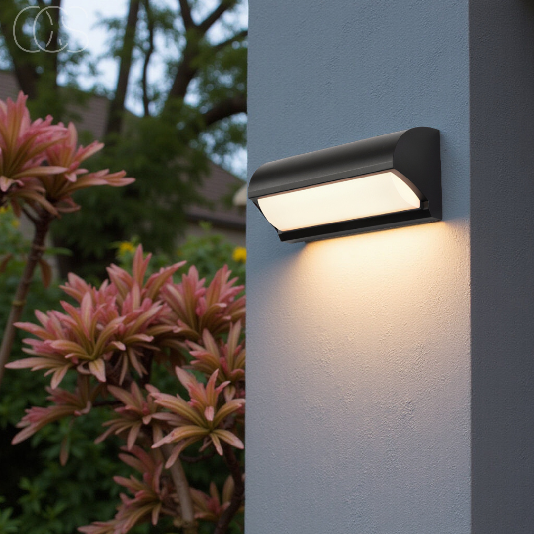 Buiten Wandlamp LED Zwart IP65 Waterdicht 3000K Warm Wit Tuin Balkon Gevel Modern