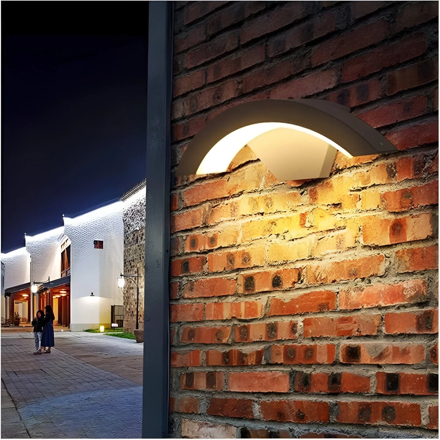 Buiten wandlamp met bewegingssensor, LED en weerbestendig design